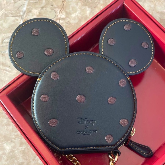 Coach Disney Minnie Mouse w/ears coin purse - Picture 4 of 5